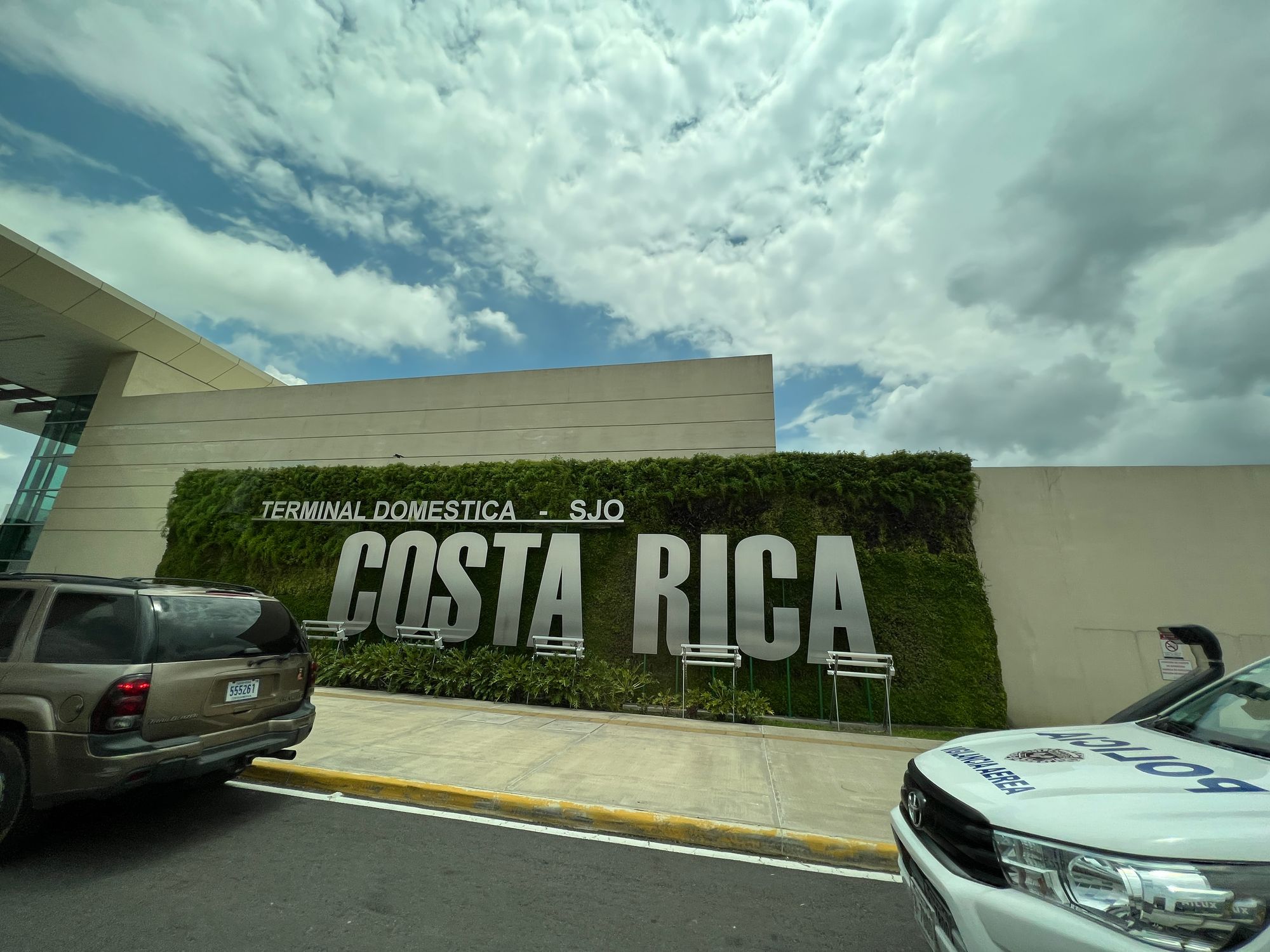 Costa Rica Domestic Airport sign