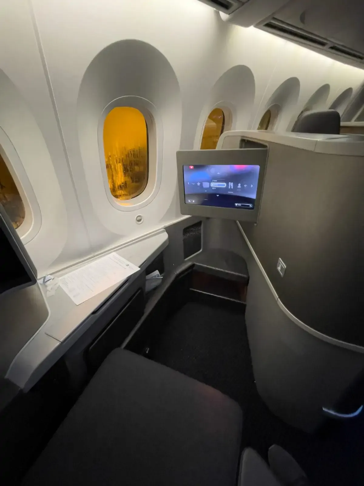 787-8 Business Class Window Seat